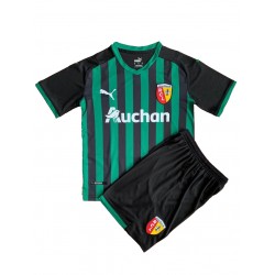 Camisola RC Lens Criança Equipamento Segundo 2021-2022 Manga Curta